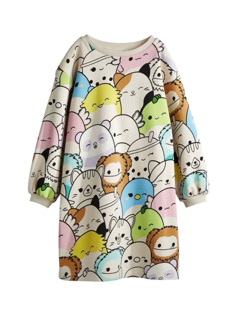H&M x Squishmallows size 6X-7 sweatshirt dress